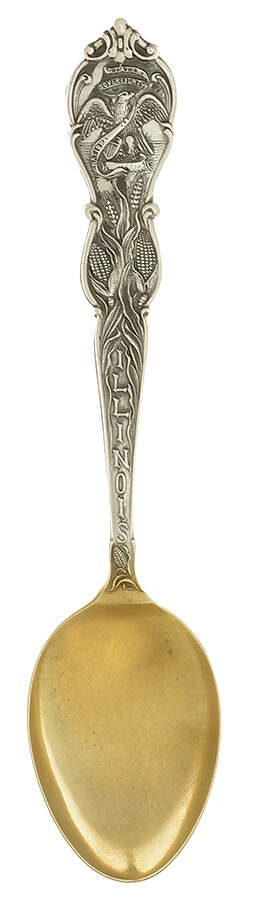 Souvenir Spoons Illinois - No Box by Baker Manchester-1