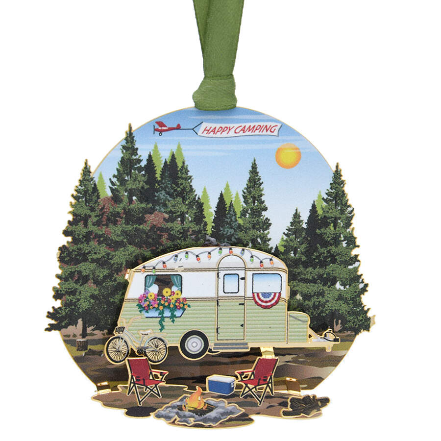 Nature Ornaments Happy Camping - Boxed by Beacon Design-1