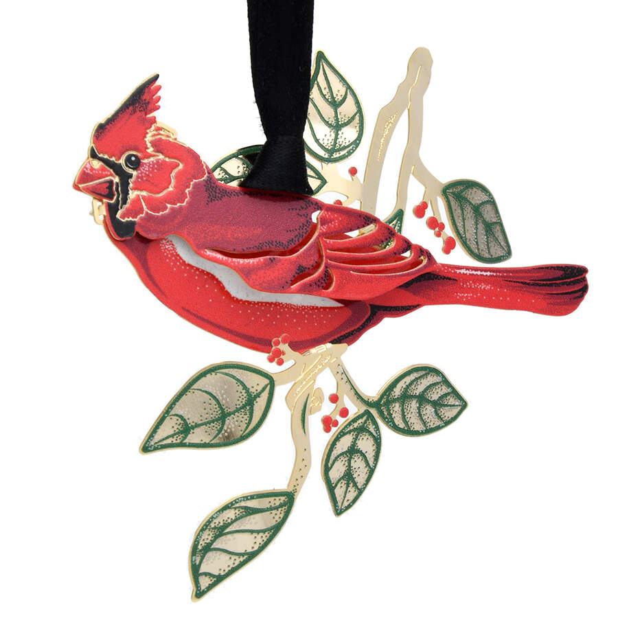 Nature Ornaments Cardinal In Nature - Boxed by Beacon Design-1