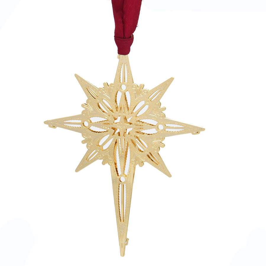 Gold Ornaments Bethlehem Star - Boxed by Beacon Design-1