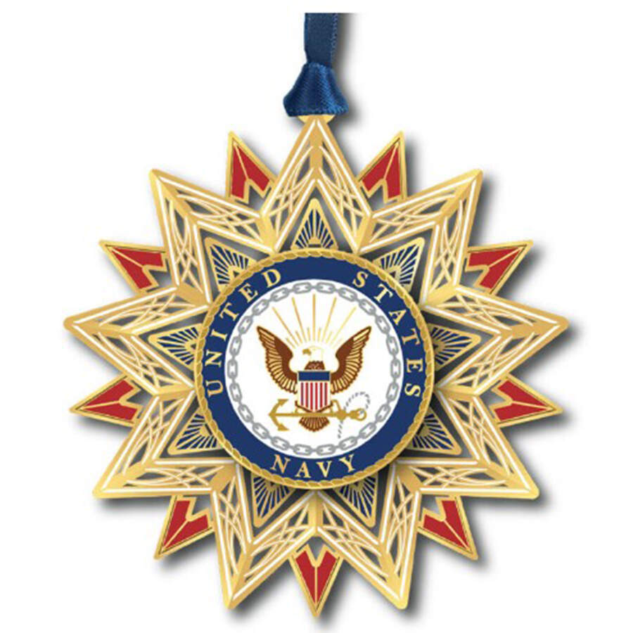 Military Ornaments U.S. Navy Star - No Box by Beacon Design-1