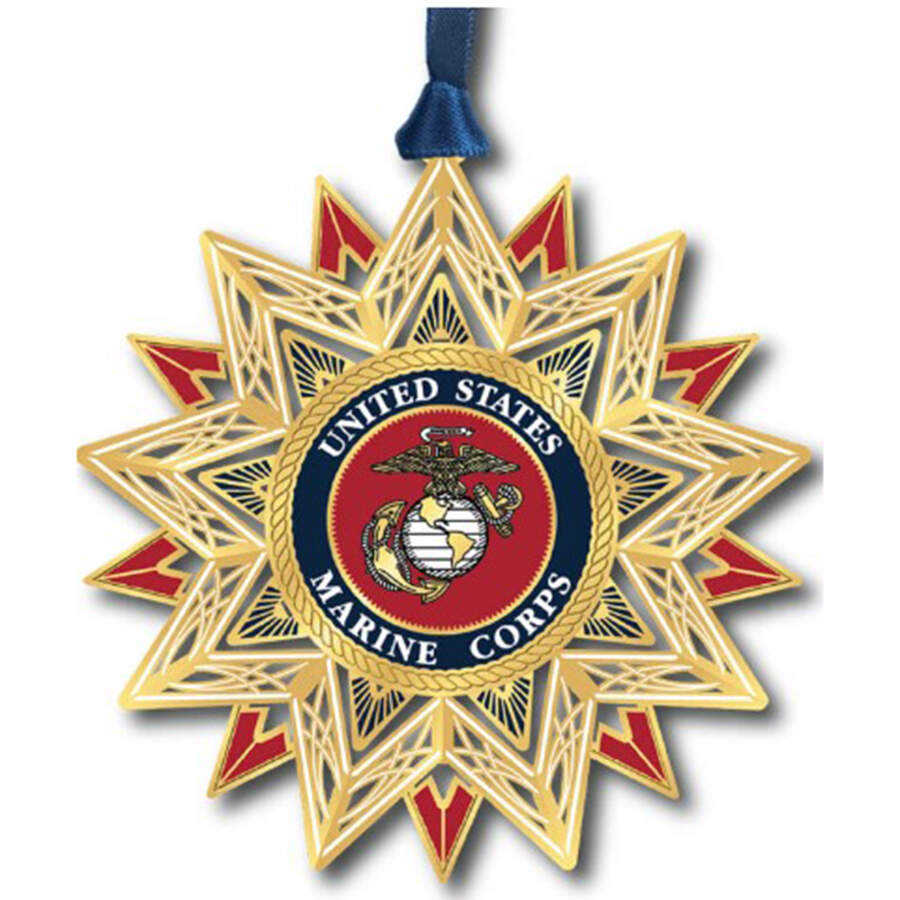 Military Ornaments U.S. Marine Corps Star - Boxed by Beacon Design-1