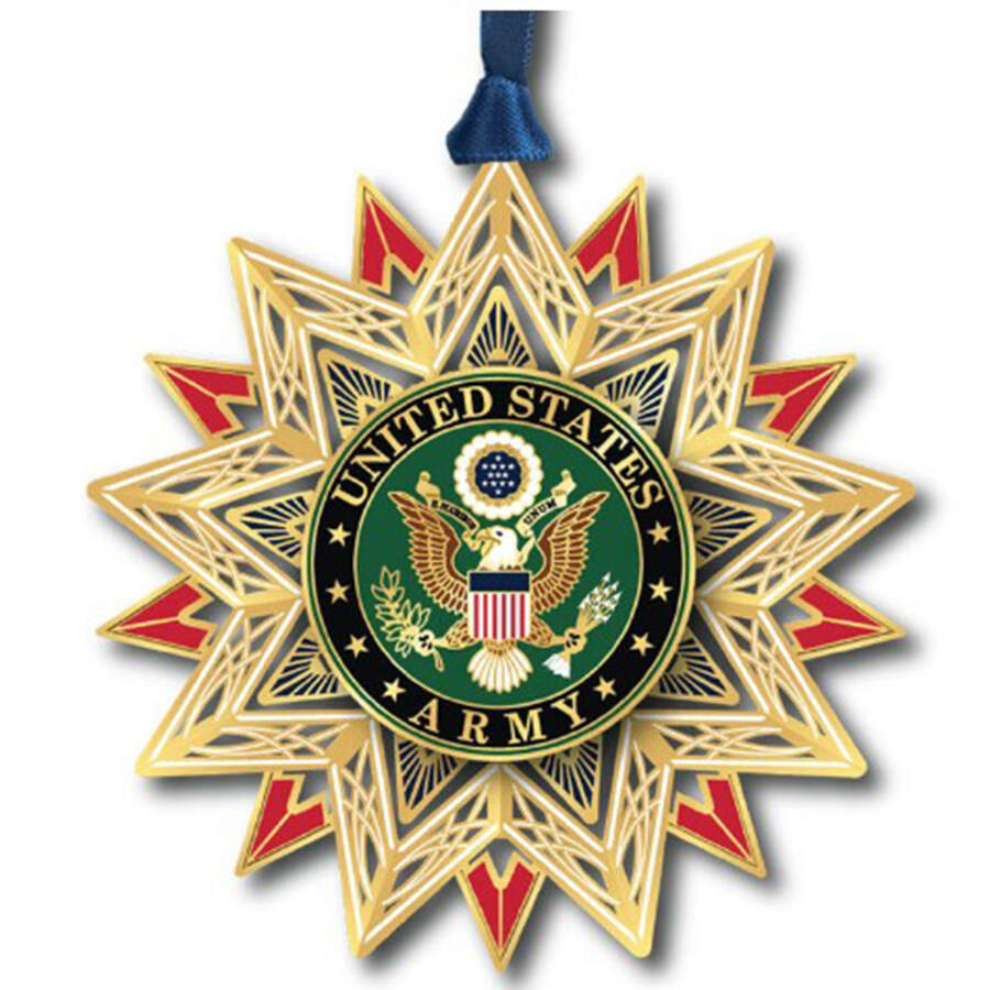 Military Ornaments U.S. Army Star - Boxed by Beacon Design-1