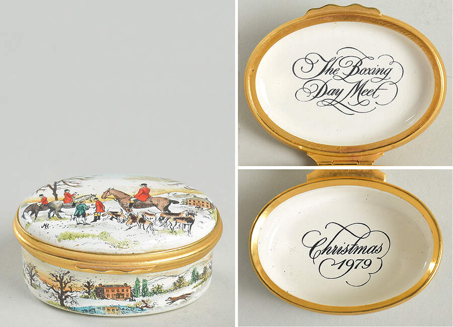 Limited Edition Christmas Boxes The Boxing Day Meet - With Box Bx1979 by Bilston-England-1