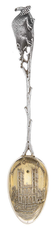 Sterling Canadian Souvenir Spoons Notre Dame Cathedral, Montreal - No Box by Birks Silver-1