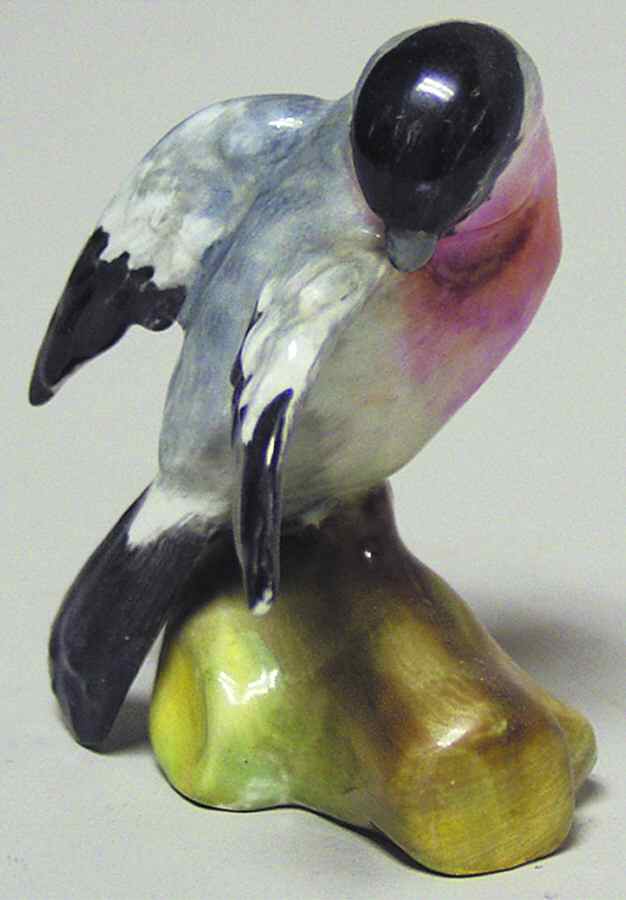 Bird Figurines Bullfinch - No Box by Crown Staffordshire-1