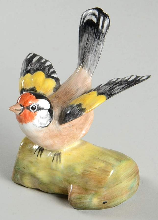 Bird Figurines European Goldfinch - No Box by Crown Staffordshire-1