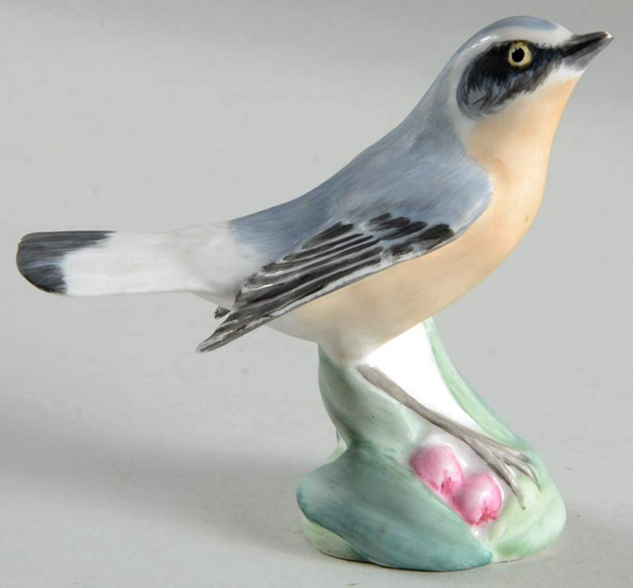 Bird Figurines Wheatear - No Box by Crown Staffordshire-1