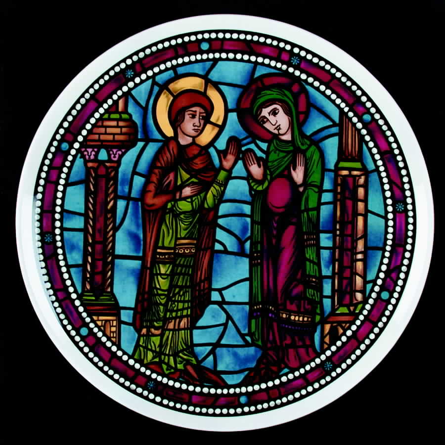 Stained Glass Windows Visitation - No Box by Crown Staffordshire-1