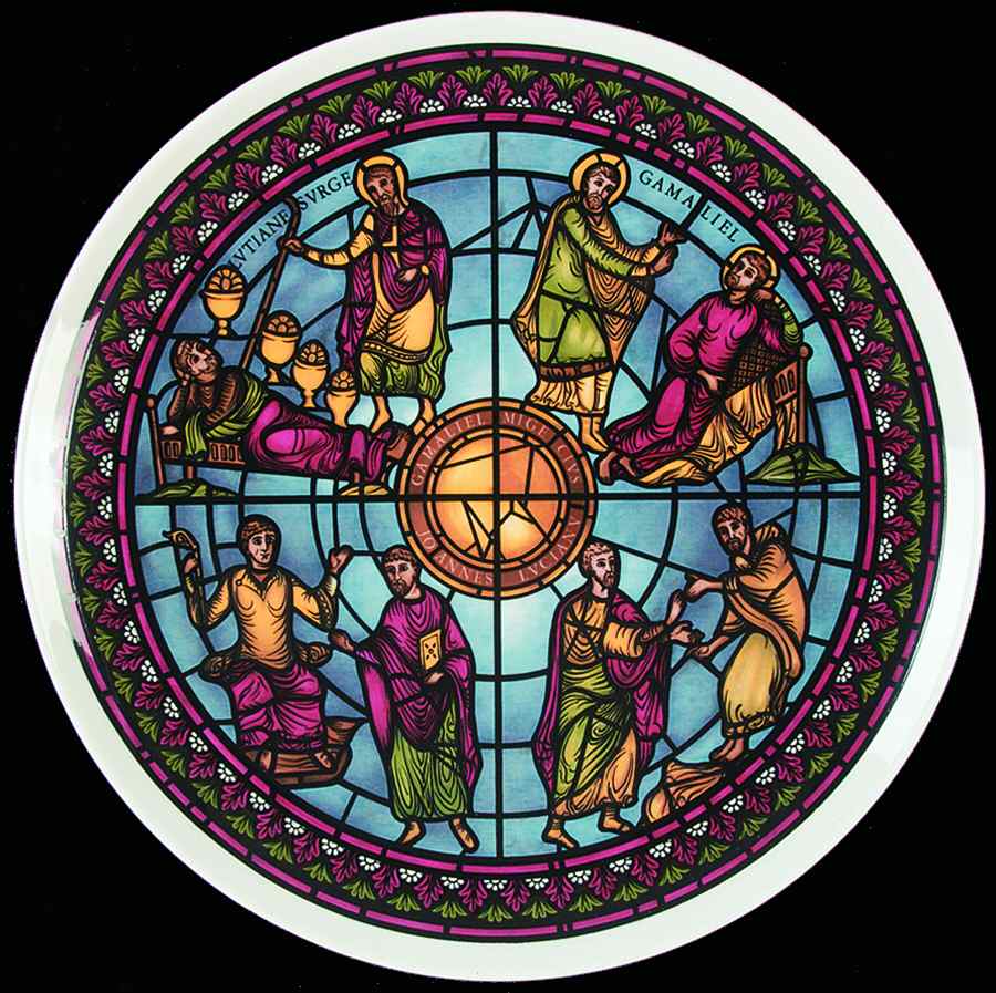 Stained Glass Windows Legend Of The Holy Stephanus - No Box by Crown Staffordshire-1