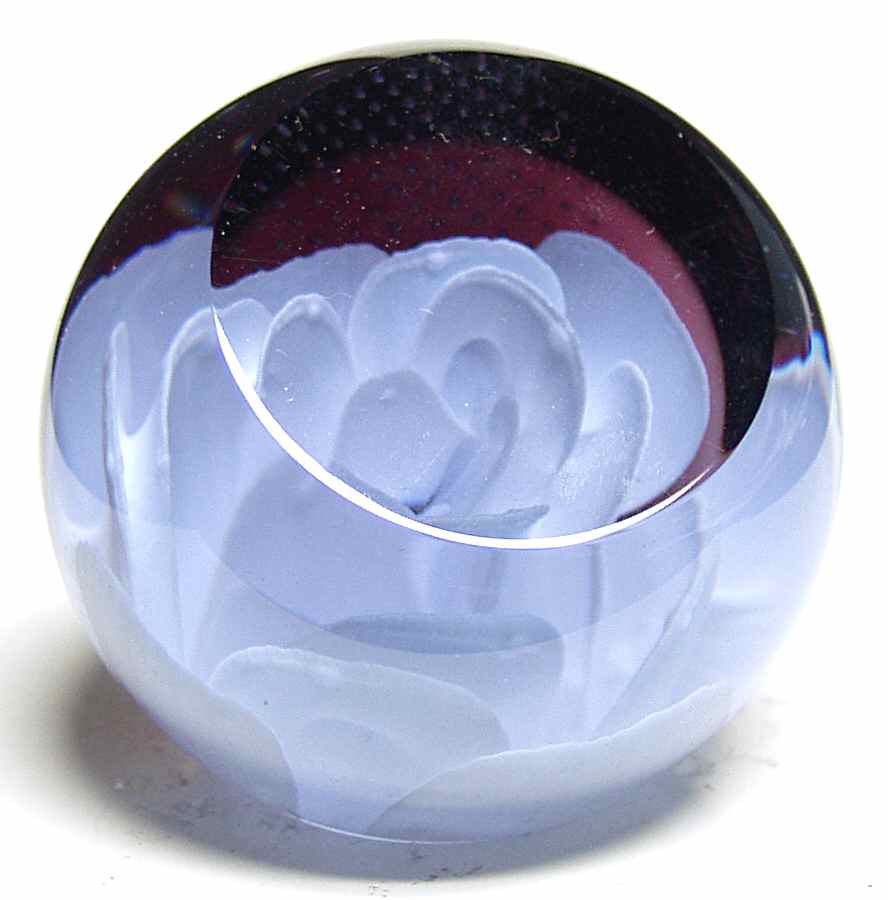 Caithness Paperweight Floral Charms: White Rose - Boxed by Caithness-1