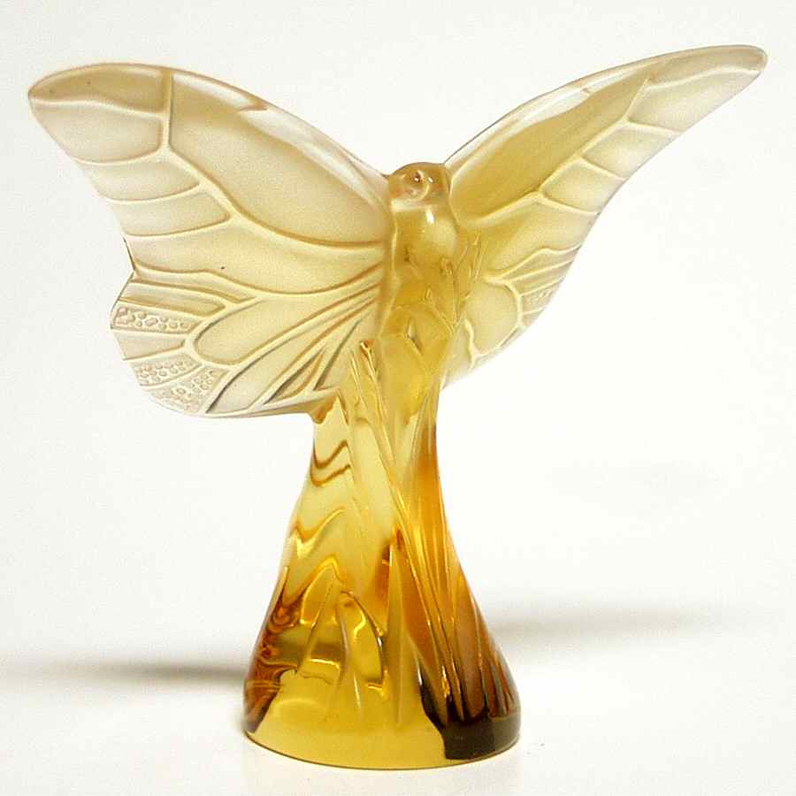 Insects & Butterflies Butterfly Rosee - Gold - Boxed by Lalique-1
