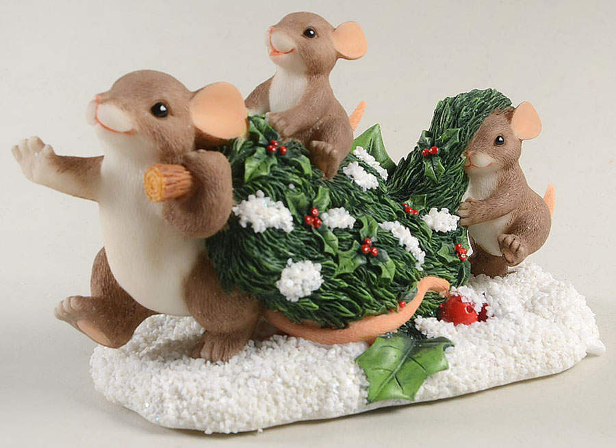 Charming Tails Bringing Home The Tree - Boxed by Charming Tails-1