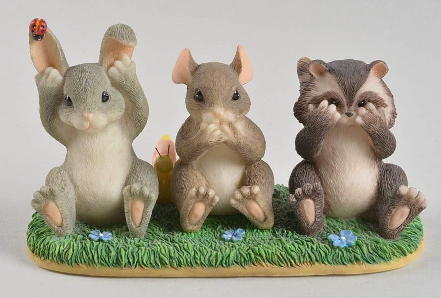 Charming Tails Hear, See, And Speak No Evil - No Box by Charming Tails-1