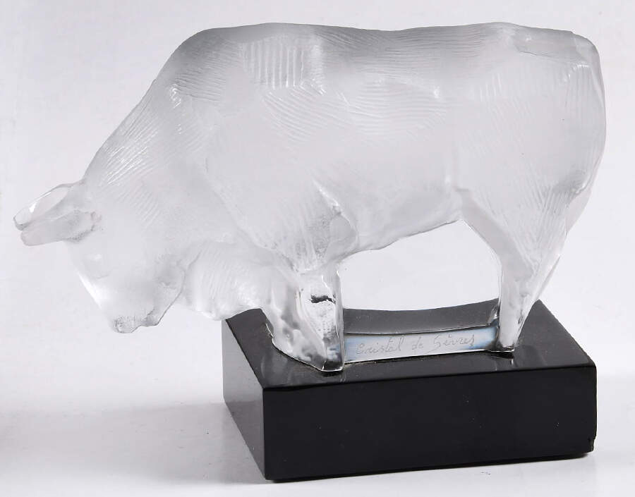 Cristal de Sevres Figurines Bull - No Box by Cristal de Sevres-1