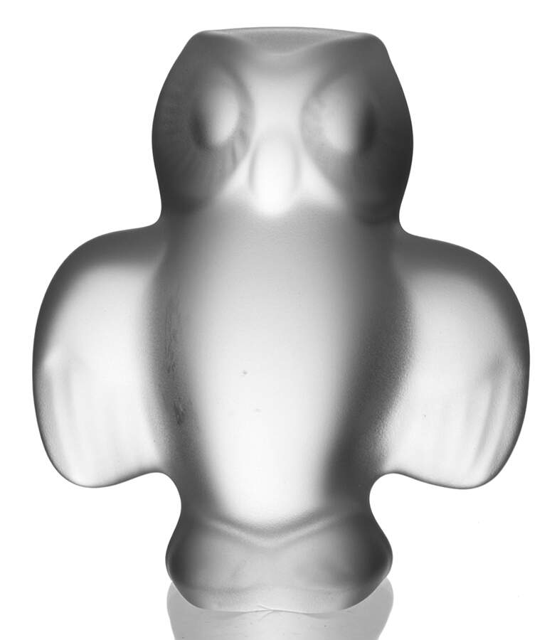Cristal de Sevres Figurines Owl-Frosted - No Box by Cristal de Sevres-1