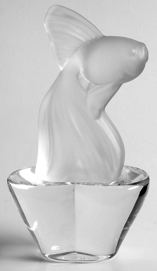 Cristal de Sevres Figurines Betta Fish Paperweight - Boxed by Cristal de Sevres-1