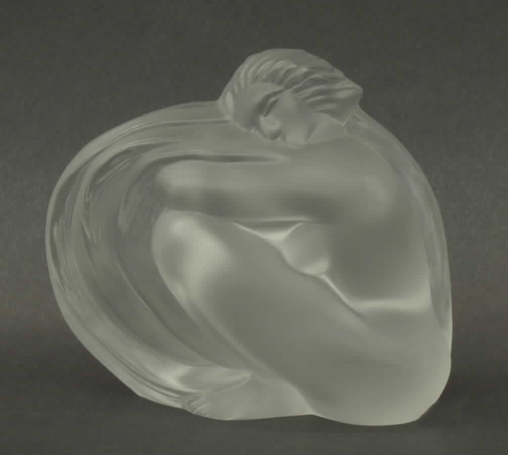 Cristal de Sevres Figurines Nude Meditating - No Box by Cristal de Sevres-1