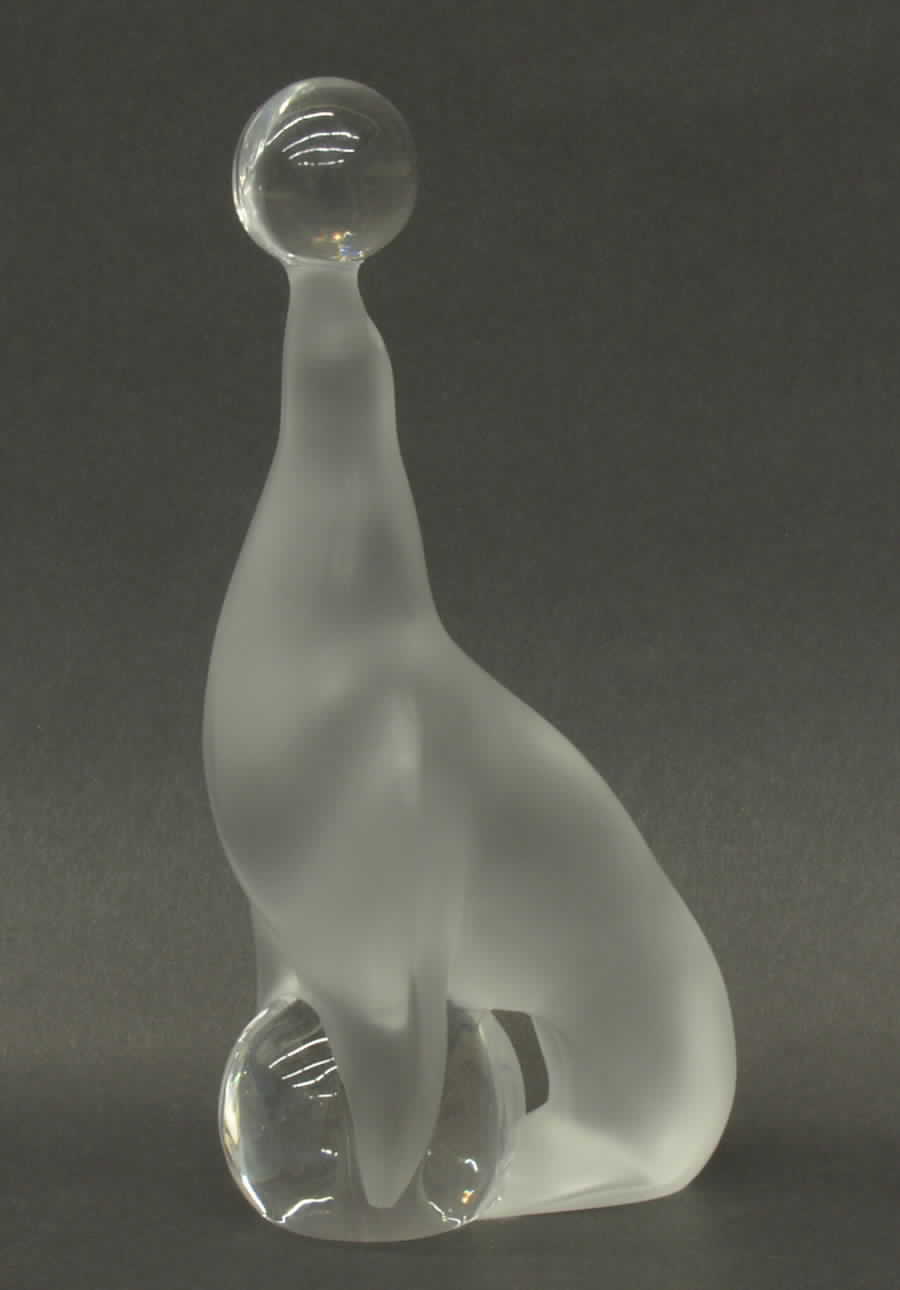 Cristal de Sevres Figurines Seal With Ball - No Box by Cristal de Sevres-1