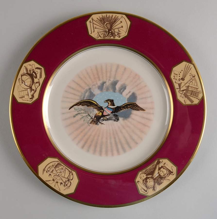 White House China Collection James Monroe - Boxed by Castleton (USA)-1