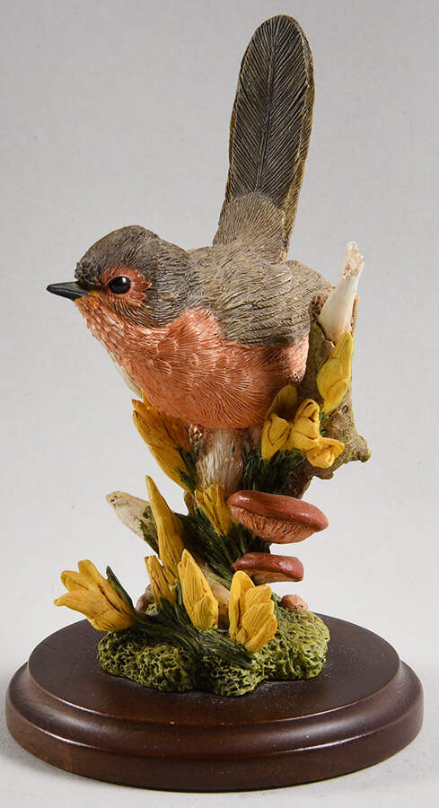 Country Artists Figurines Dartford Warbler With Gorse - No Box by Country Artist-1