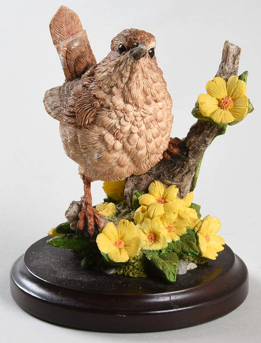 Country Artists Figurines Wren With Yellow Pimpernel - No Box by Country Artist-1
