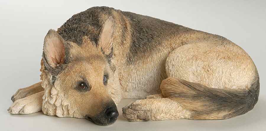 Country Artists Figurines German Shepherd Lying - Boxed by Country Artist-1