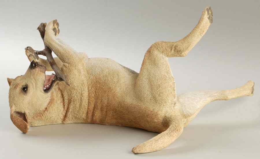 Country Artists Figurines Yellow Labrador Lying - Boxed by Country Artist-1
