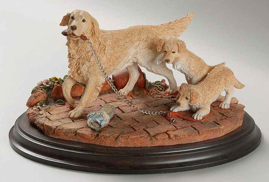 Country Artists Figurines Retrievers - Double Trouble - No Box by Country Artist-1