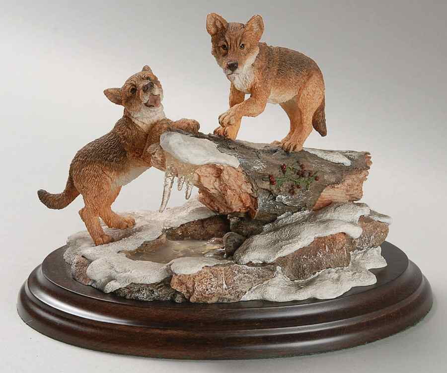 Country Artists Figurines Wolf Cubs - No Box by Country Artist-1