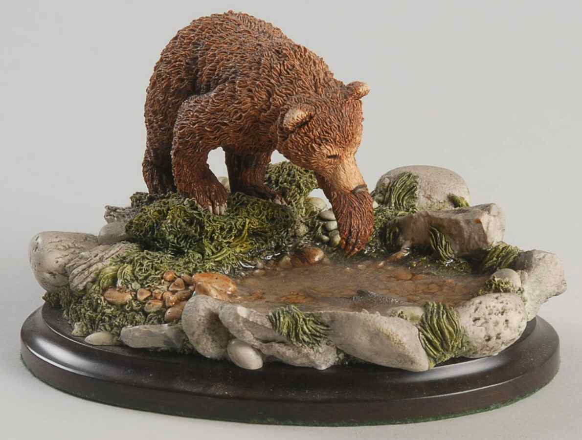 Country Artists Figurines Grizzly Bear Fishing - No Box by Country Artist-1