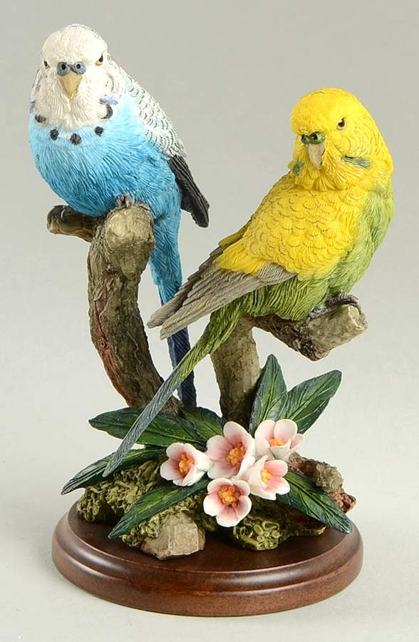 Country Artists Figurines Pair Of Buderigars (Parakeets) - No Box by Country Artist-1