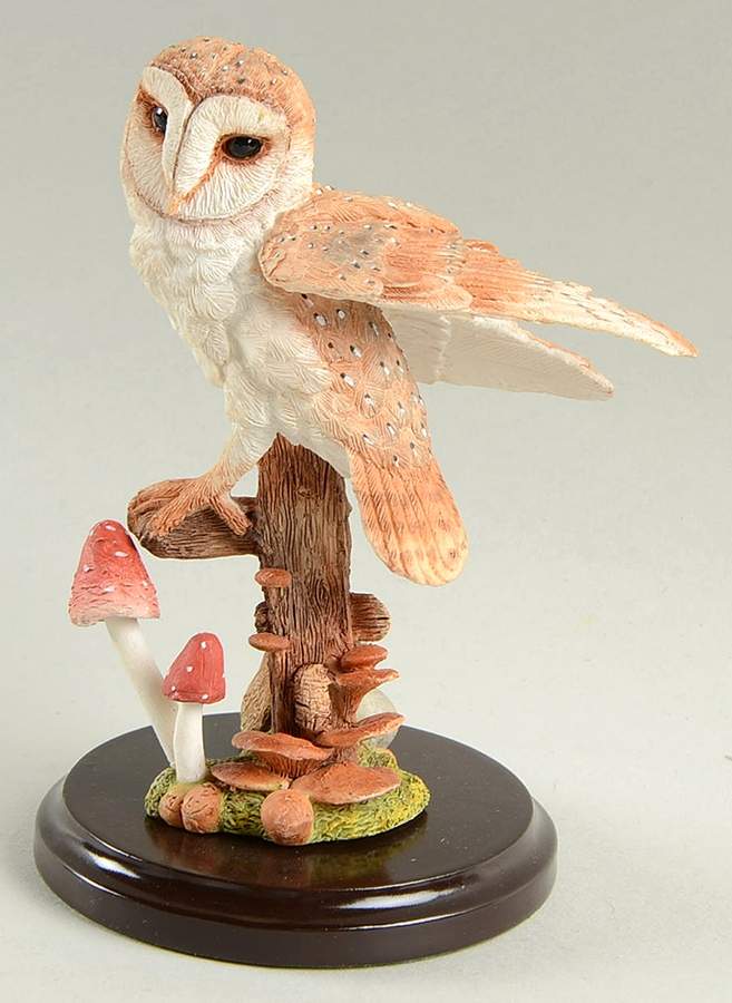 Country Artists Figurines Barn Owl With Funghi - Boxed by Country Artist-1