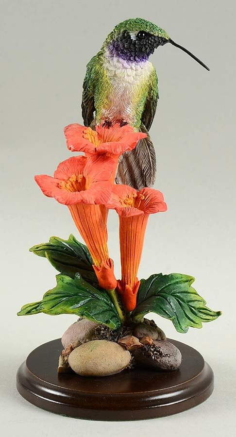 Country Artists Figurines Ruby Throated Hummingbird W/Trumpet Cree - No Box by Country Artist-1