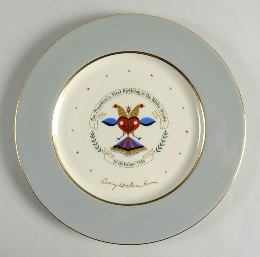 Castleton Collector Plates Dwight Eisenhowers First Birthday In Whi - No Box by Castleton (USA)-1