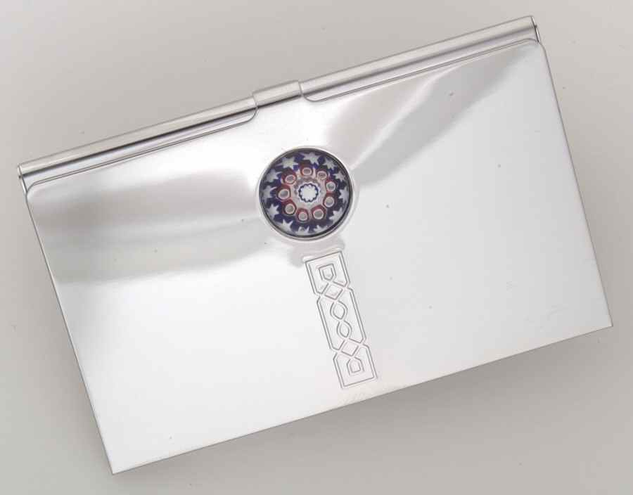 A Touch of Glass Card Holder - Boxed by Caithness-1