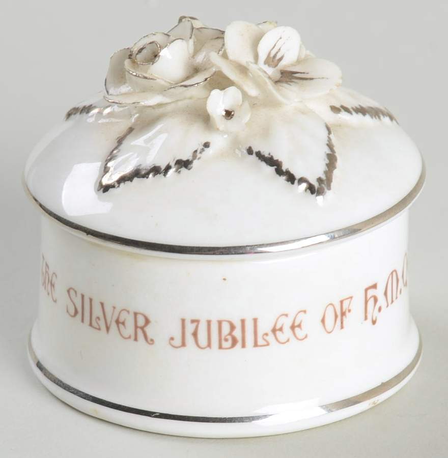 Crown Staffordshire Royalty Giftware Elizabeth Ii Silver Jubilee Box - No Box by Crown Staffordshire-1