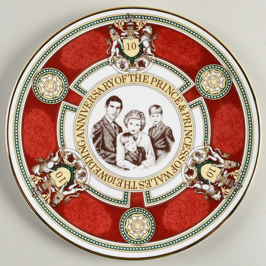 Caverswall Royalty Giftware Charles & Diana 10th Wedding Anniversary - No Box by Caverswall-1