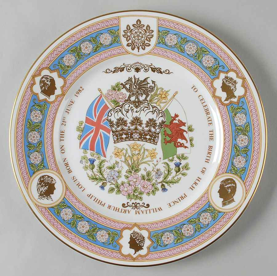 Caverswall Royalty Giftware Prince William Birth Plate - No Box by Caverswall-1