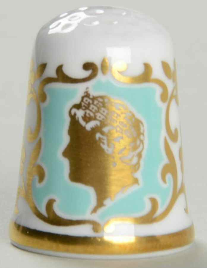 Caverswall Royalty Giftware Queen Mother-Prince William Thimble - No Box by Caverswall-1