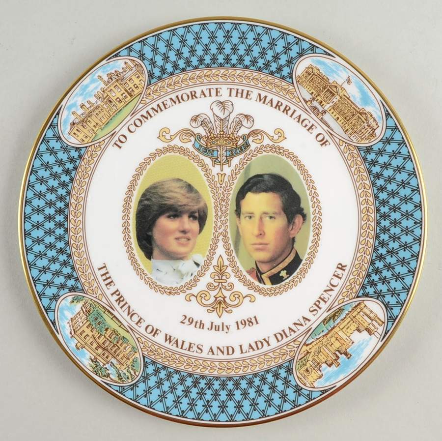 Caverswall Royalty Giftware Charles & Diana Marriage Plate - No Box by Caverswall-1