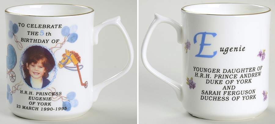 Chown China Royalty Giftware Princess Eugenie 5th Birthday Mug - No Box by J & S Chown China-1