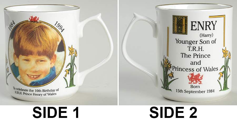 Chown China Royalty Giftware Prince Henry (Harry) 10th Birthday Mug - No Box by J & S Chown China-1
