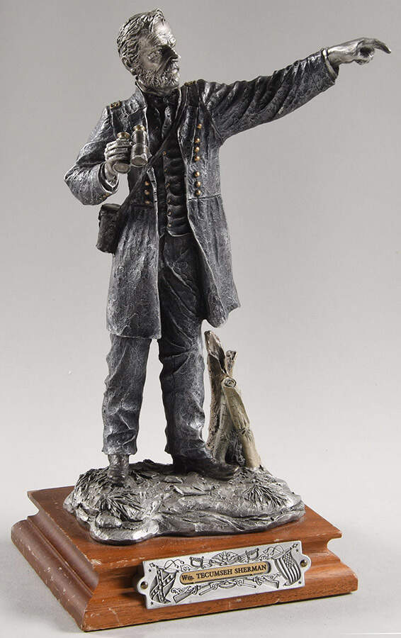 American Civil War William Tecumseh Sherman - No Box by Chilmark Pewter-1