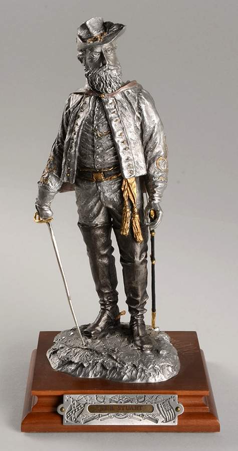American Civil War J. E. B. Stewart - Boxed by Chilmark Pewter-1