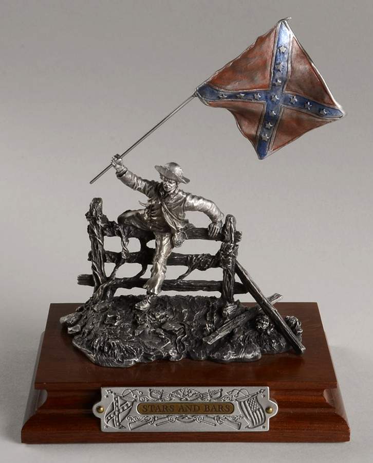 American Civil War Stars & Bars - Boxed by Chilmark Pewter-1