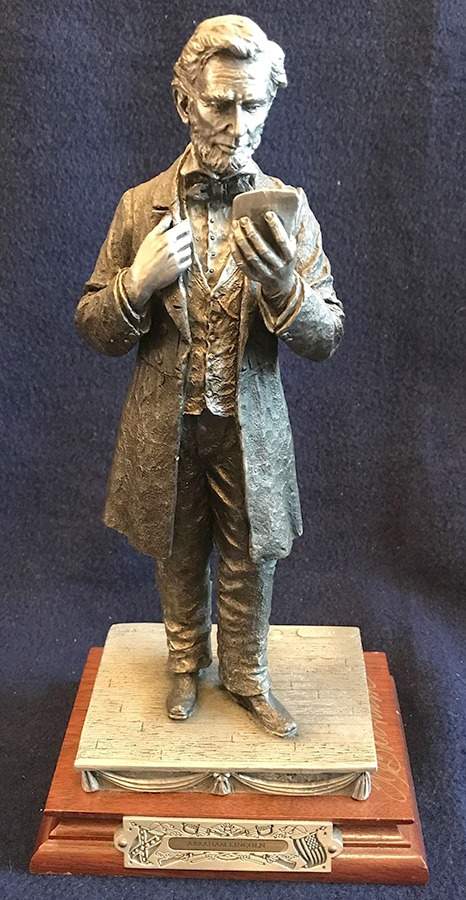 American Civil War Abraham Lincoln - No Box by Chilmark Pewter-1