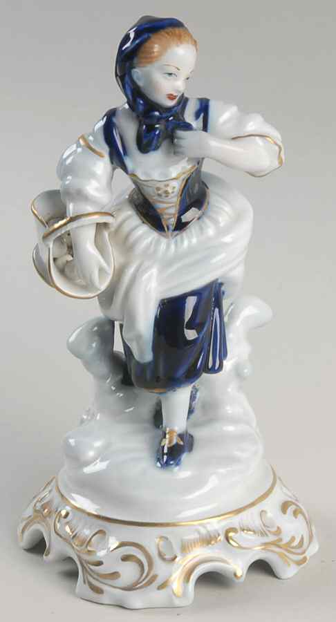 Hispania Figurine Girl With Basket - Boxed by Ceramics Hispania-1
