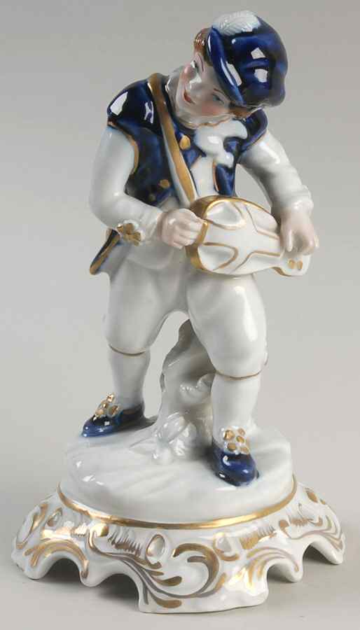 Hispania Figurine Boy With Mandolin - No Box by Ceramics Hispania-1