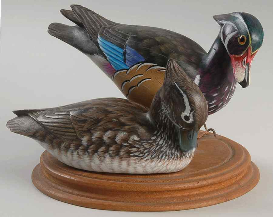 Carter Creek Figurine Pair Of Ducks - No Box by Carter Creek Carvings-1